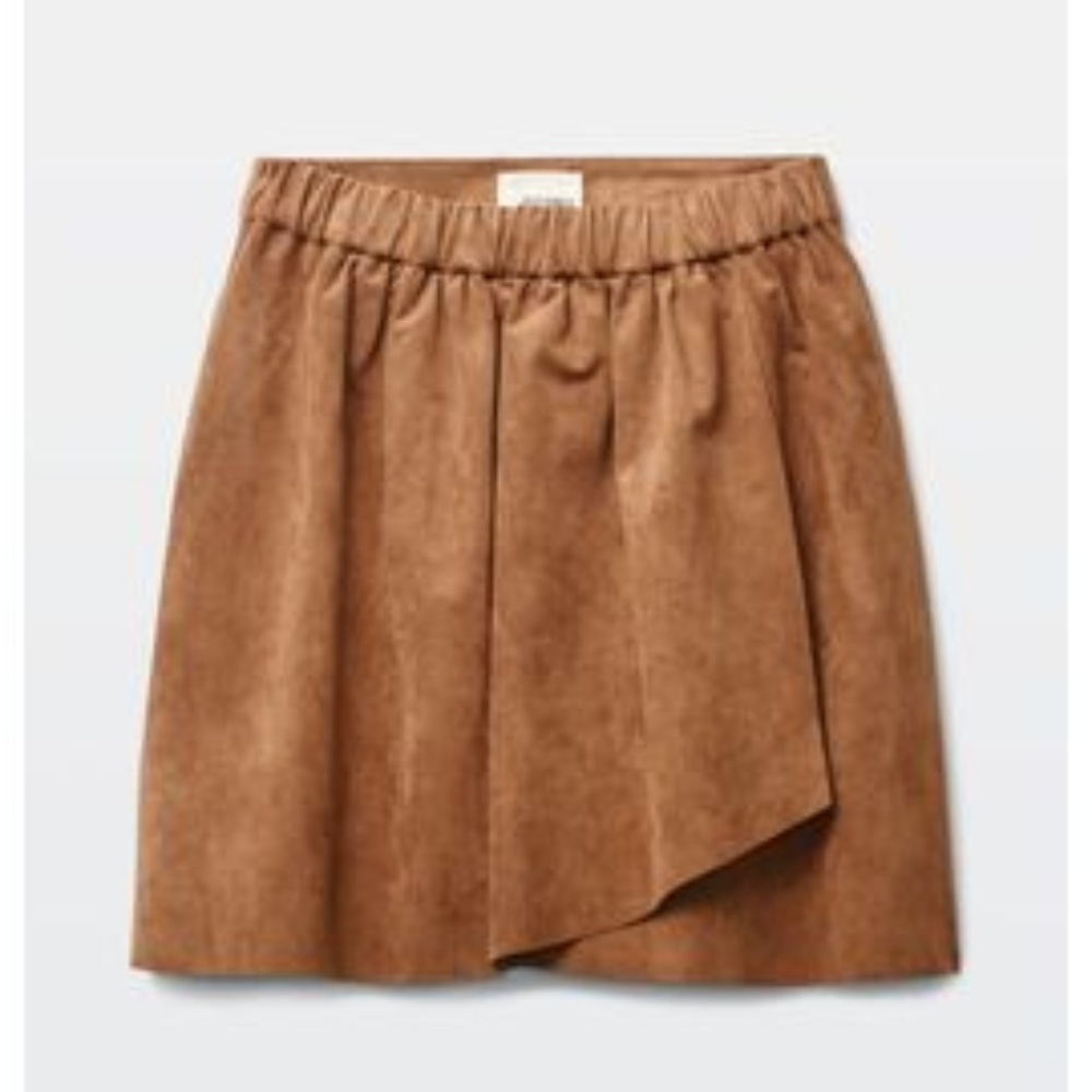 Artizia Wilfred Free Tan Nescher Skirt, NWOT, M